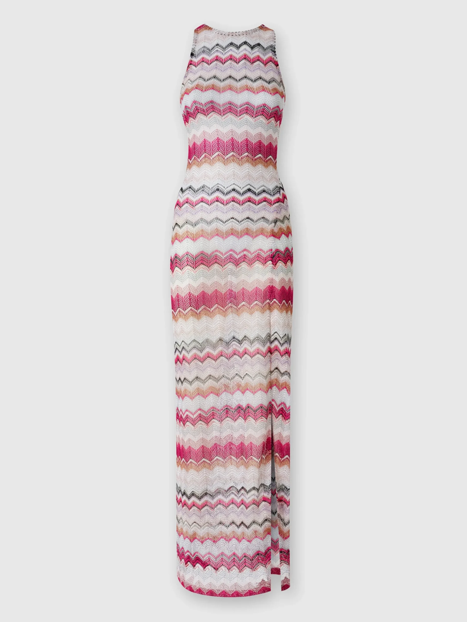 Abito copricostume lungo in crochet con lurex