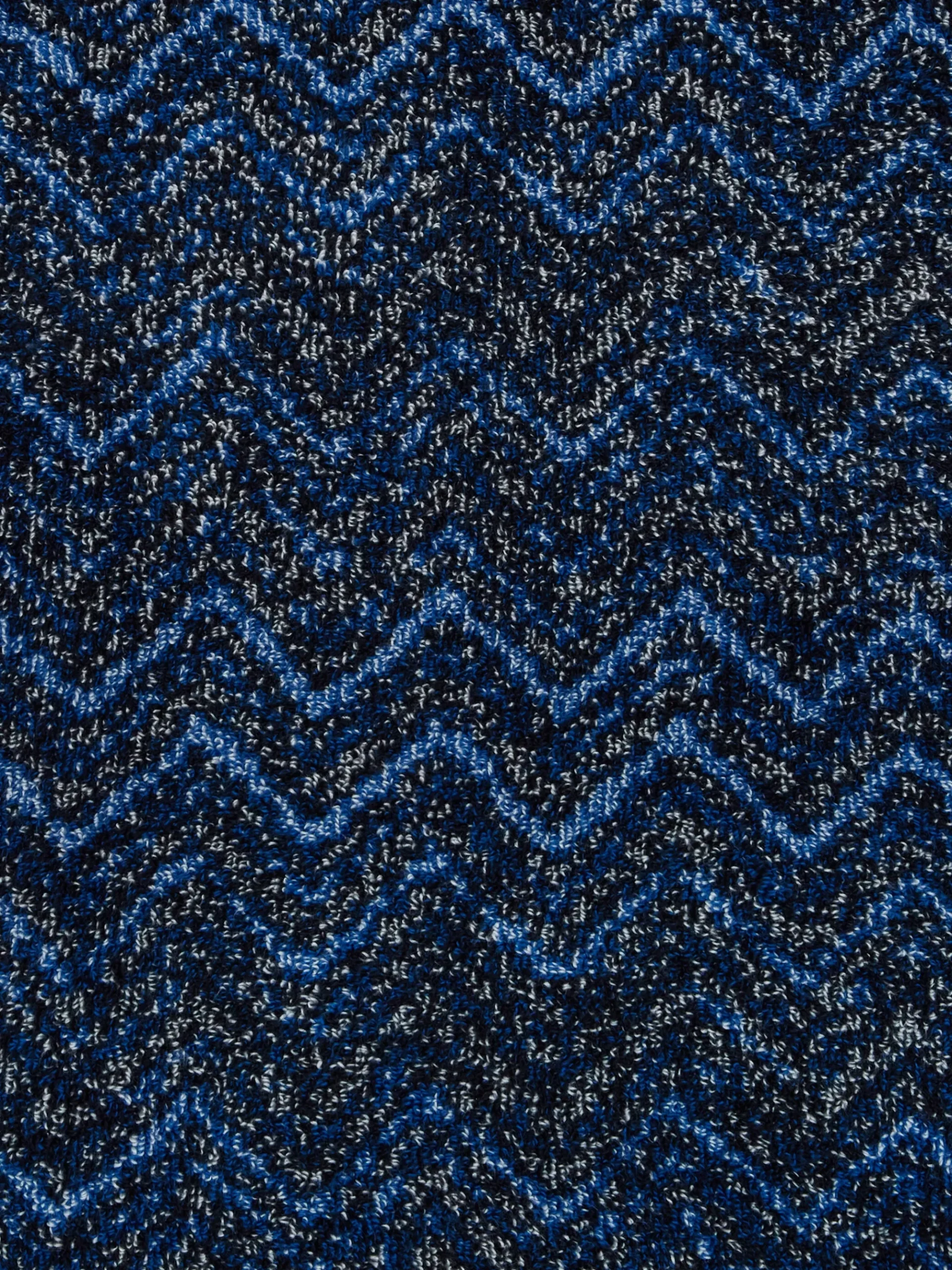 Accappatoio Azul in spugna di cotone chevron