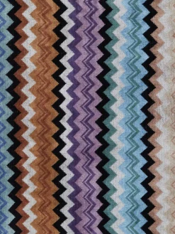 Accappatoio con cappuccio Adam in spugna di cotone chevron