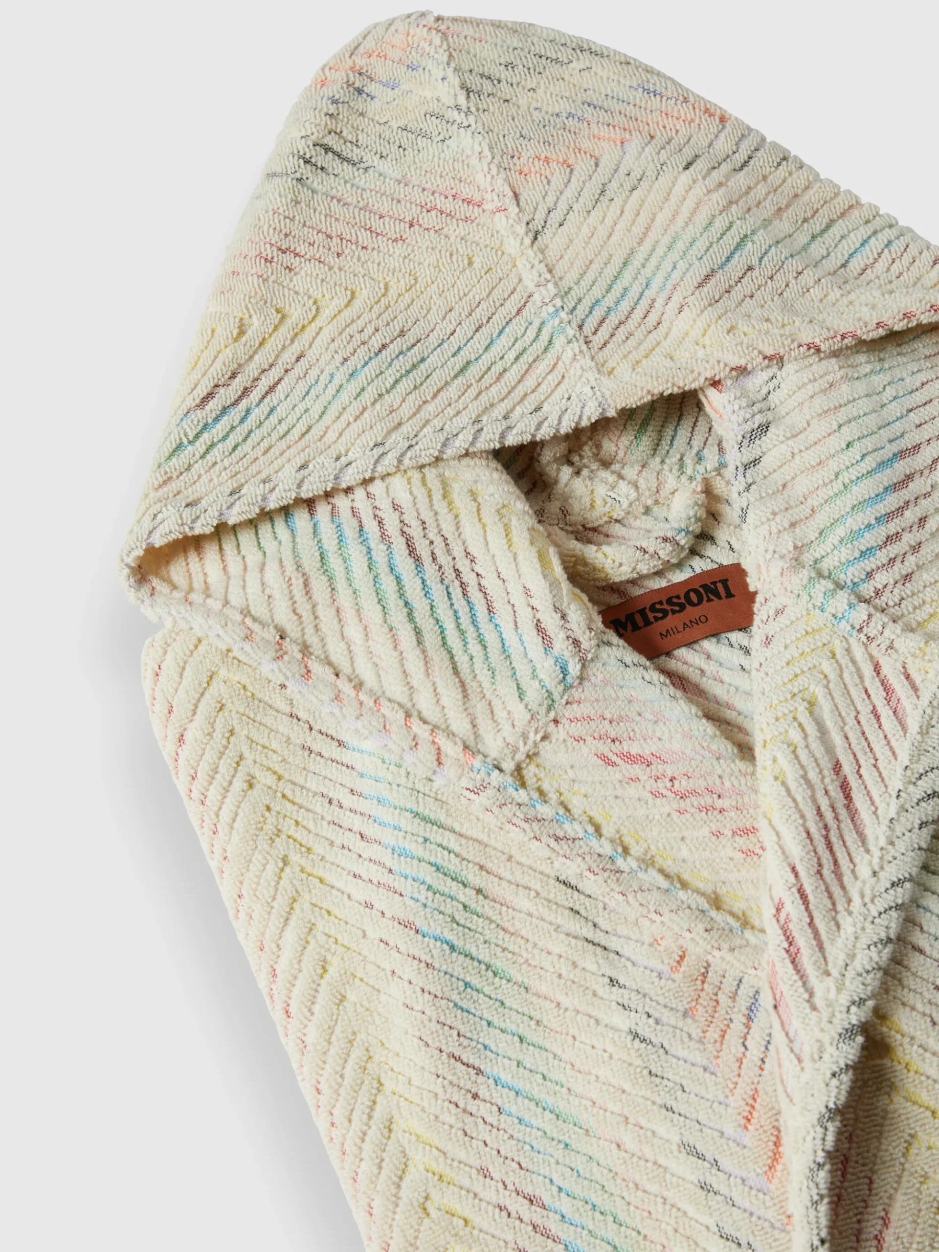 Accappatoio Harmony in spugna di cotone chevron
