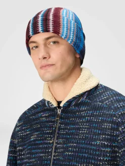 Beanie in misto lana chevorn