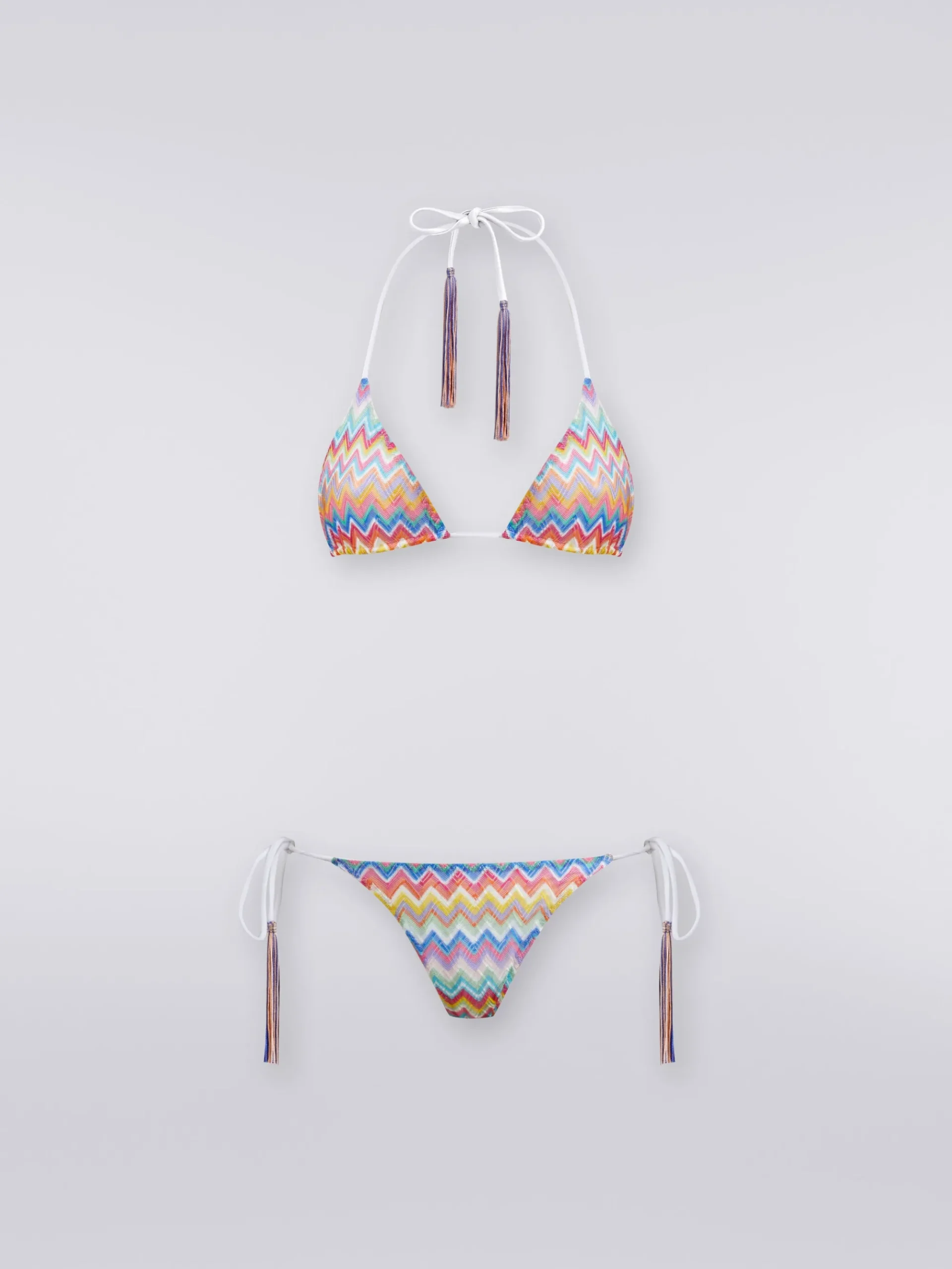 Bikini con stampa zig zag