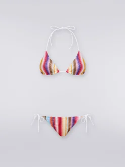 Bikini crochet rigato