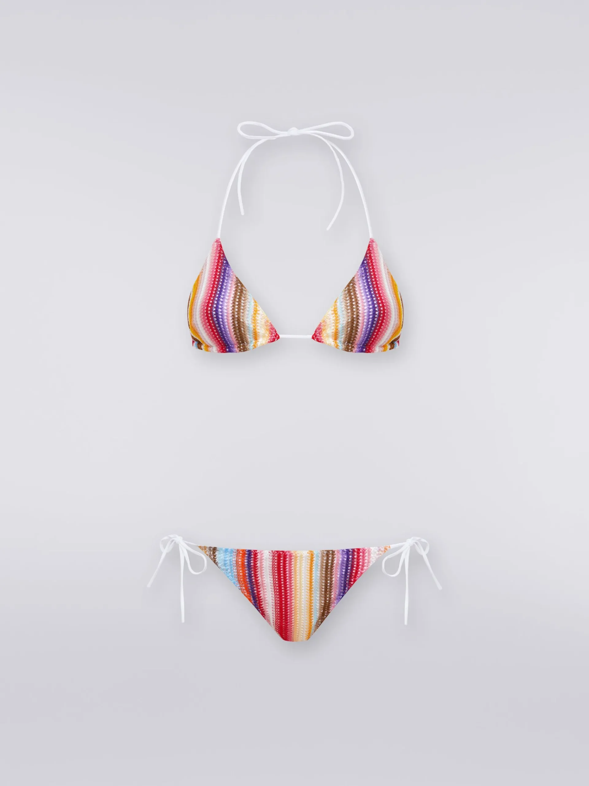 Bikini crochet rigato