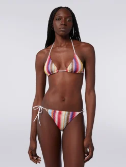 Bikini crochet rigato