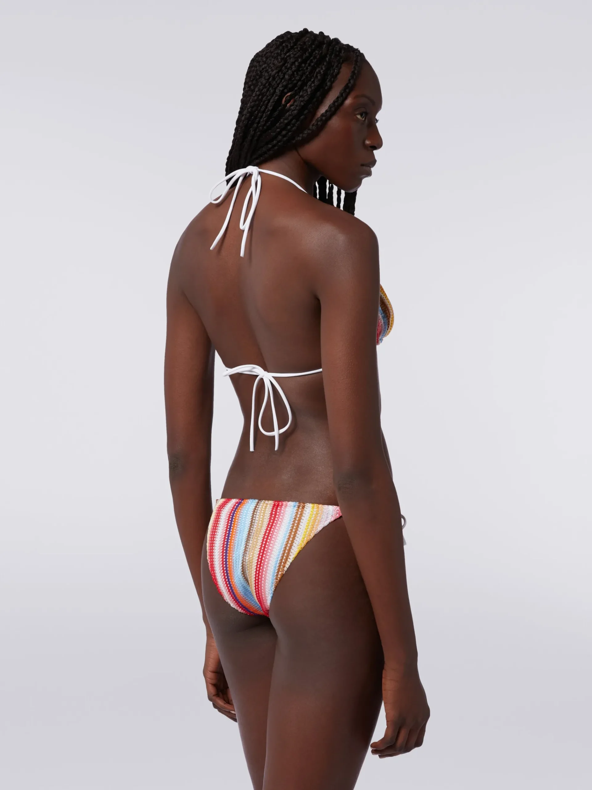 Bikini crochet rigato