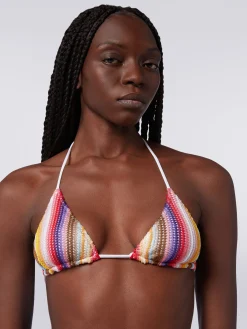 Bikini crochet rigato