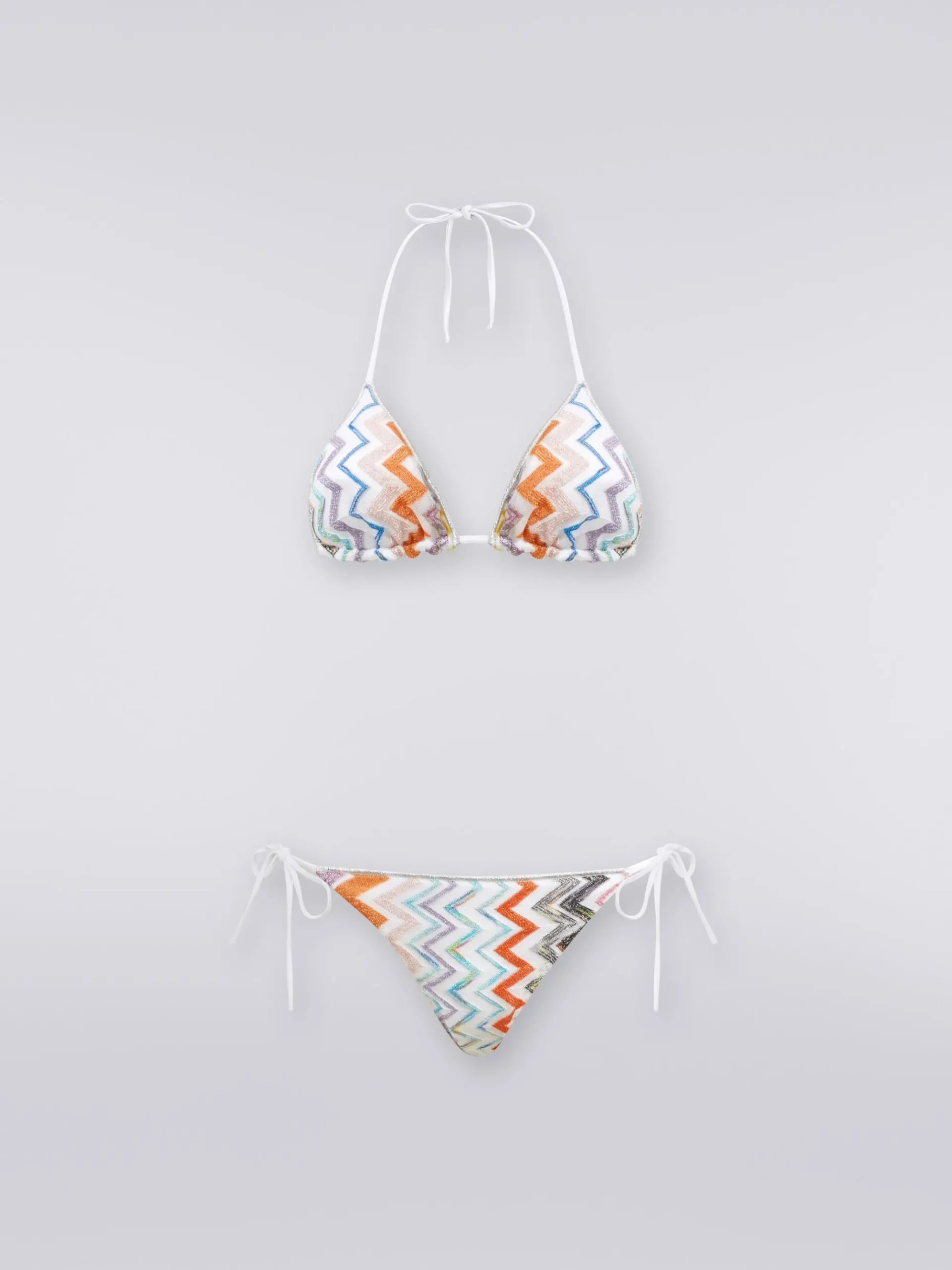 Bikini in misto viscosa chevron lamé