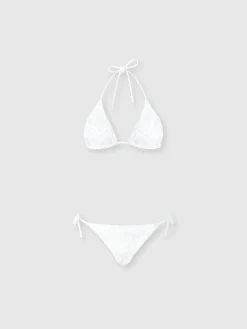 Bikini in viscosa zig zag lamé