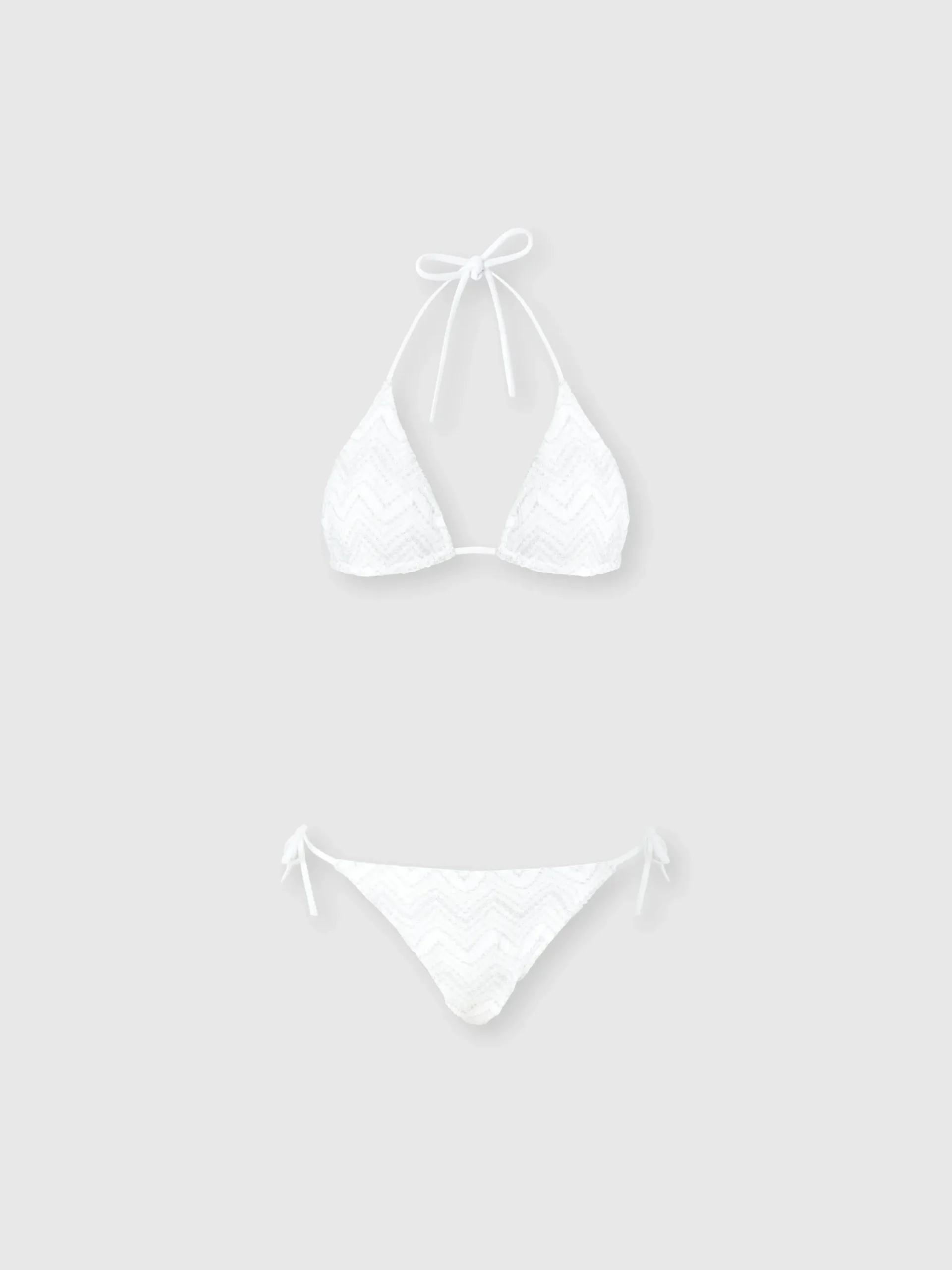Bikini in viscosa zig zag lamé