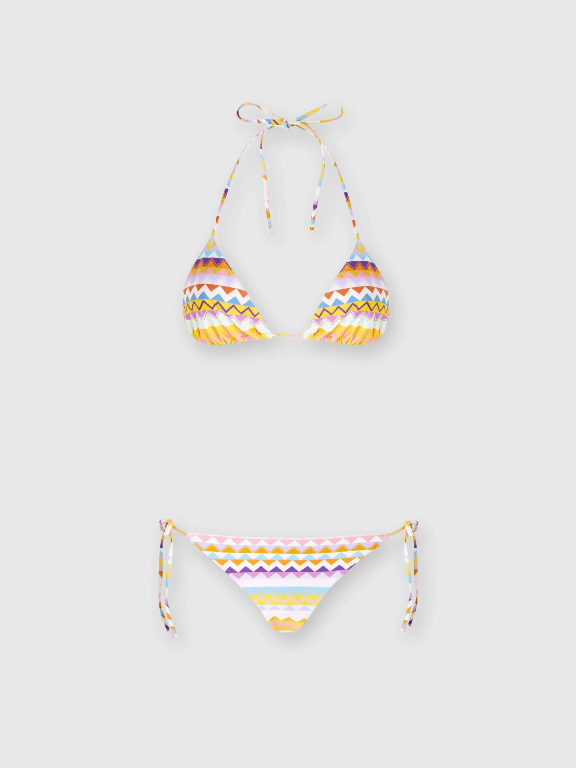 Bikini stretch stampa zig zag