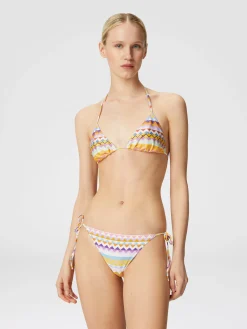 Bikini stretch stampa zig zag