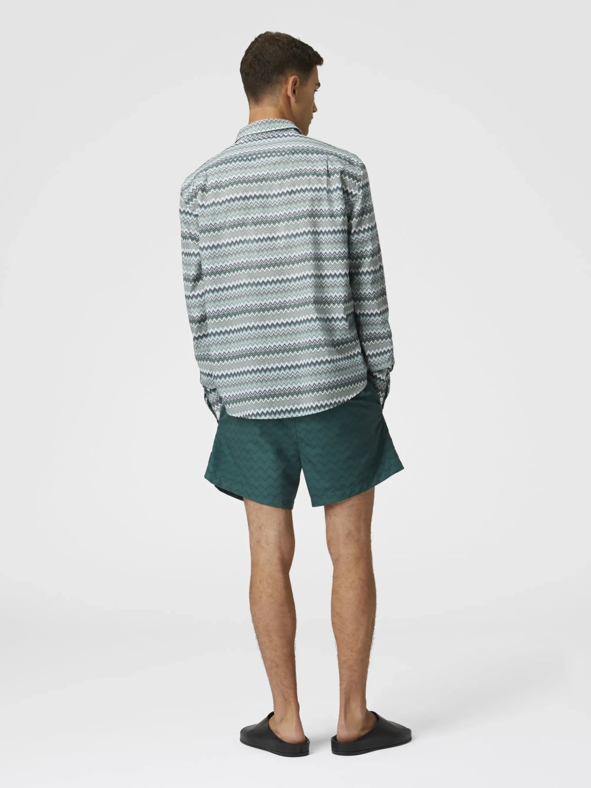 Boxer mare con zig zag tono su tono