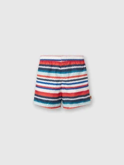 Boxer mare in nylon stampa micro zig zag