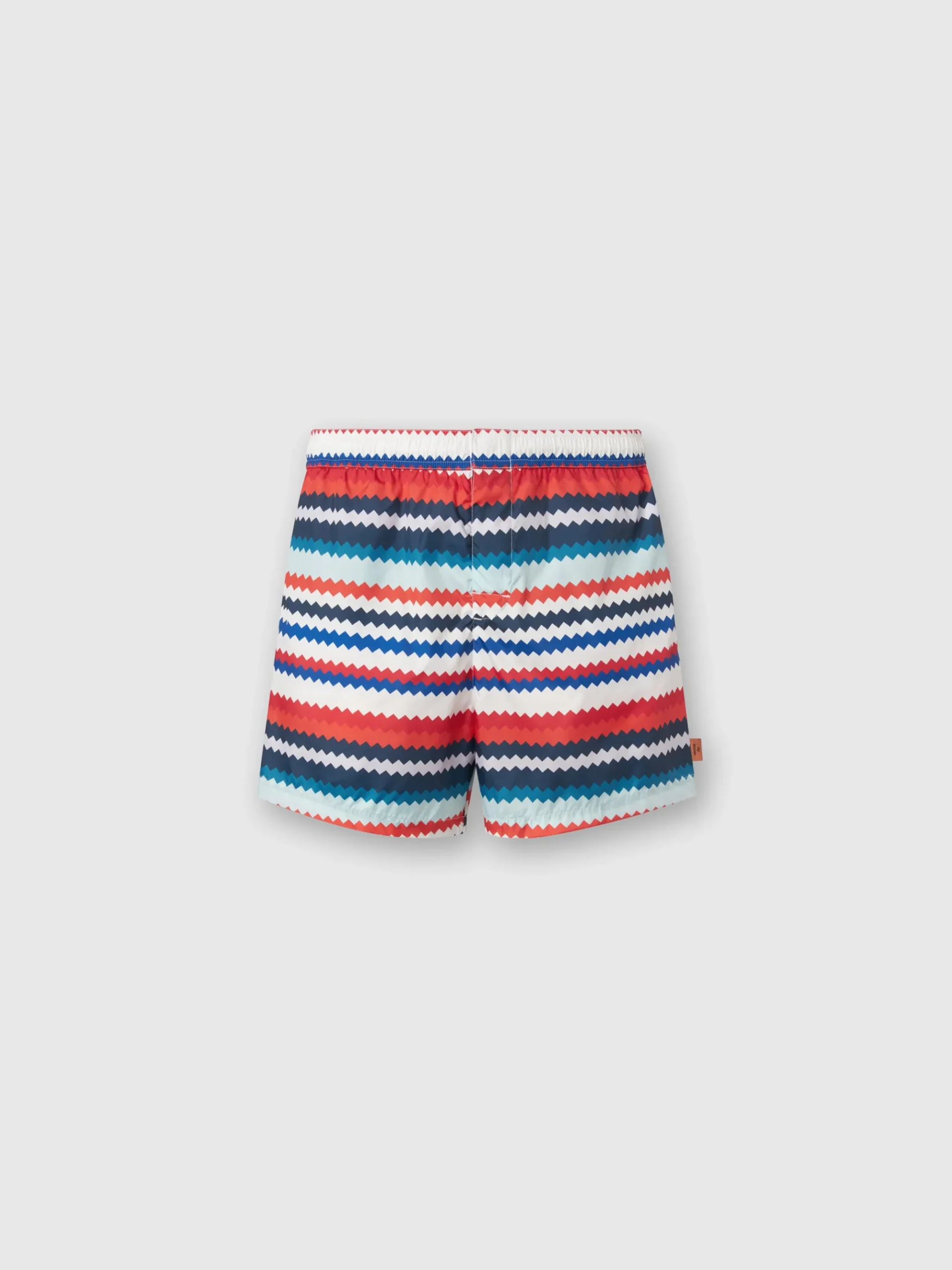 Boxer mare in nylon stampa micro zig zag