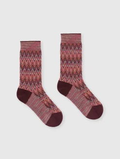 Calzini in cotone chevron