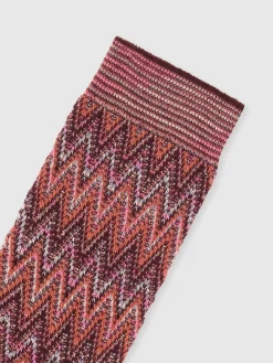 Calzini in cotone chevron