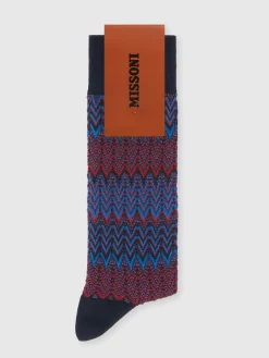 Calzini in misto cotone chevron