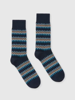 Calzini in misto cotone jacquard