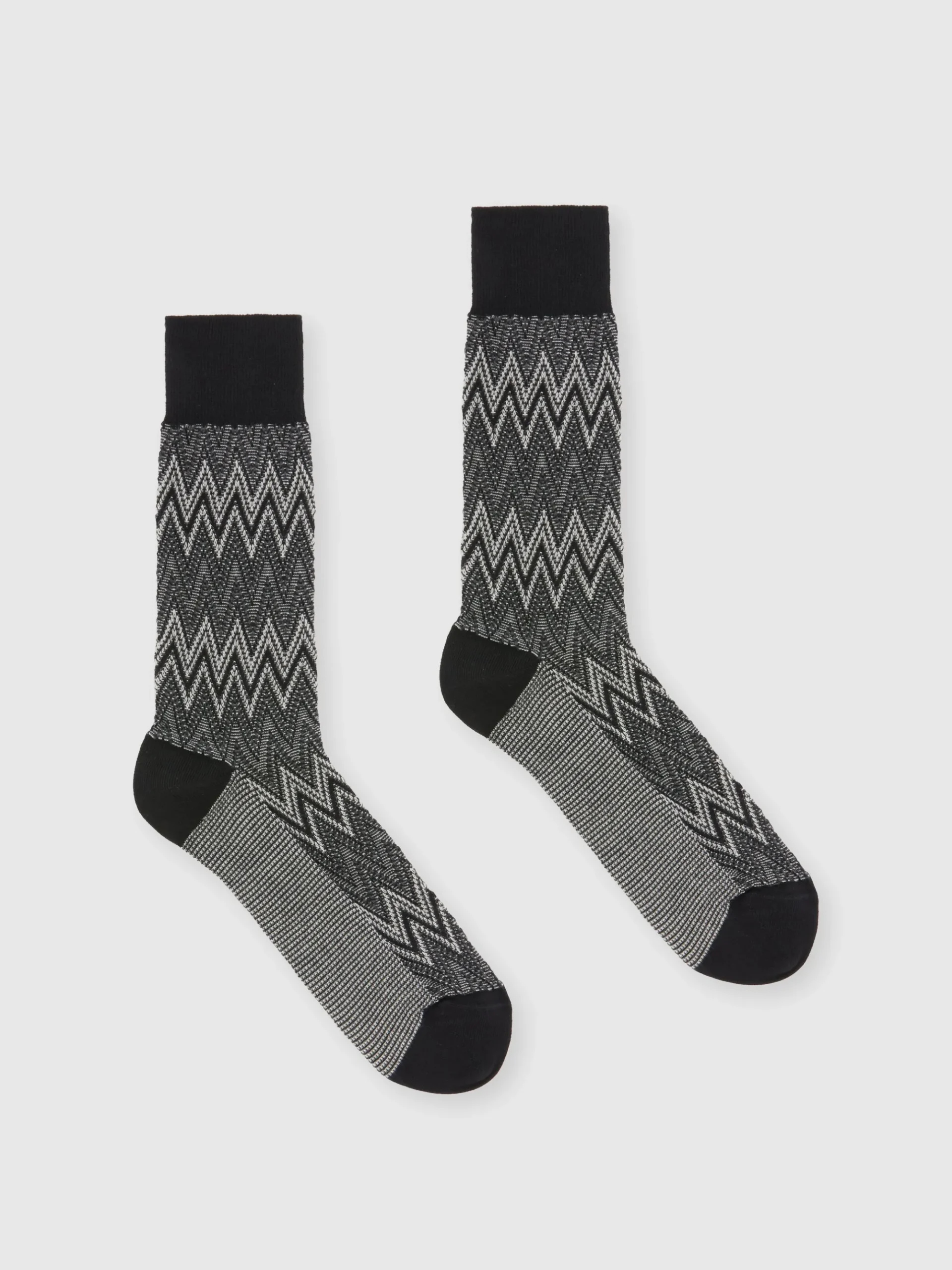 Calzini in misto cotone zig zag