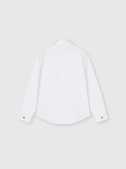 Camicia in cotone con dettaglio zig zag sul taschino