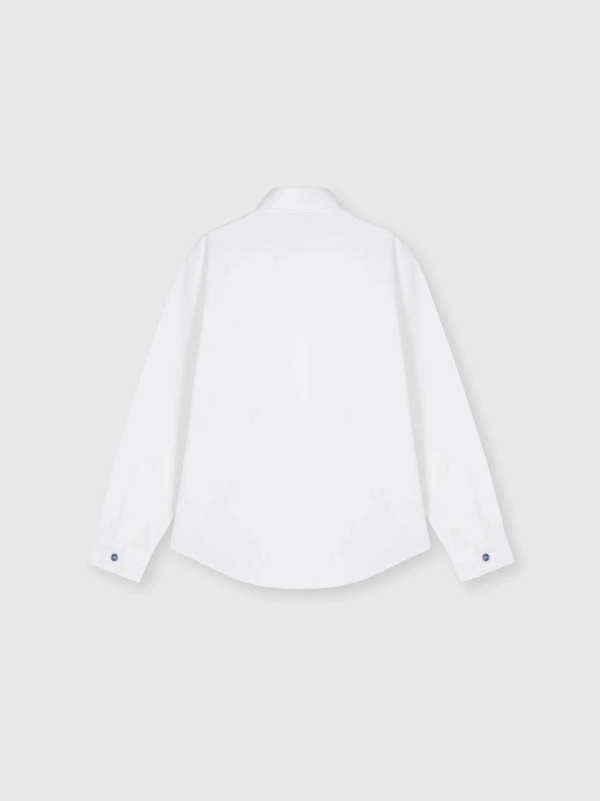 Camicia in cotone con dettaglio zig zag sul taschino