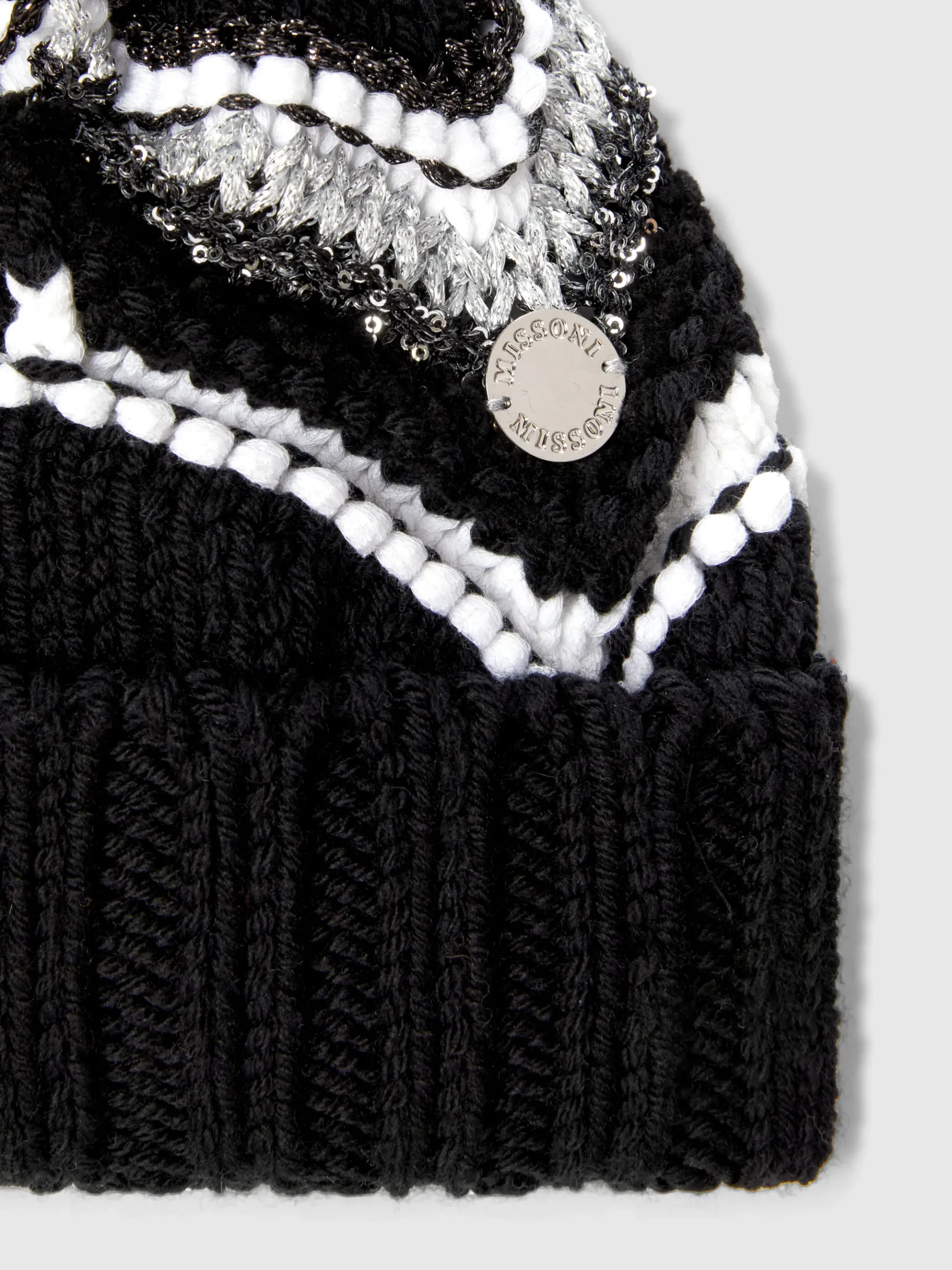 Cappello in misto lana lamé