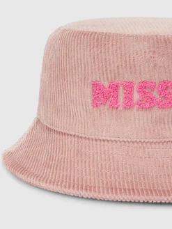 Cappello in velluto di cotone millerighe