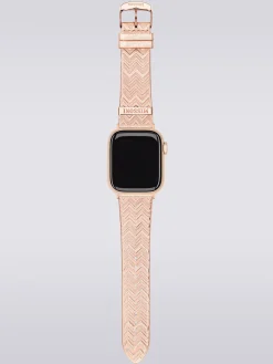 Cinturino per Apple Watch© in pelle e tessuto Missoni