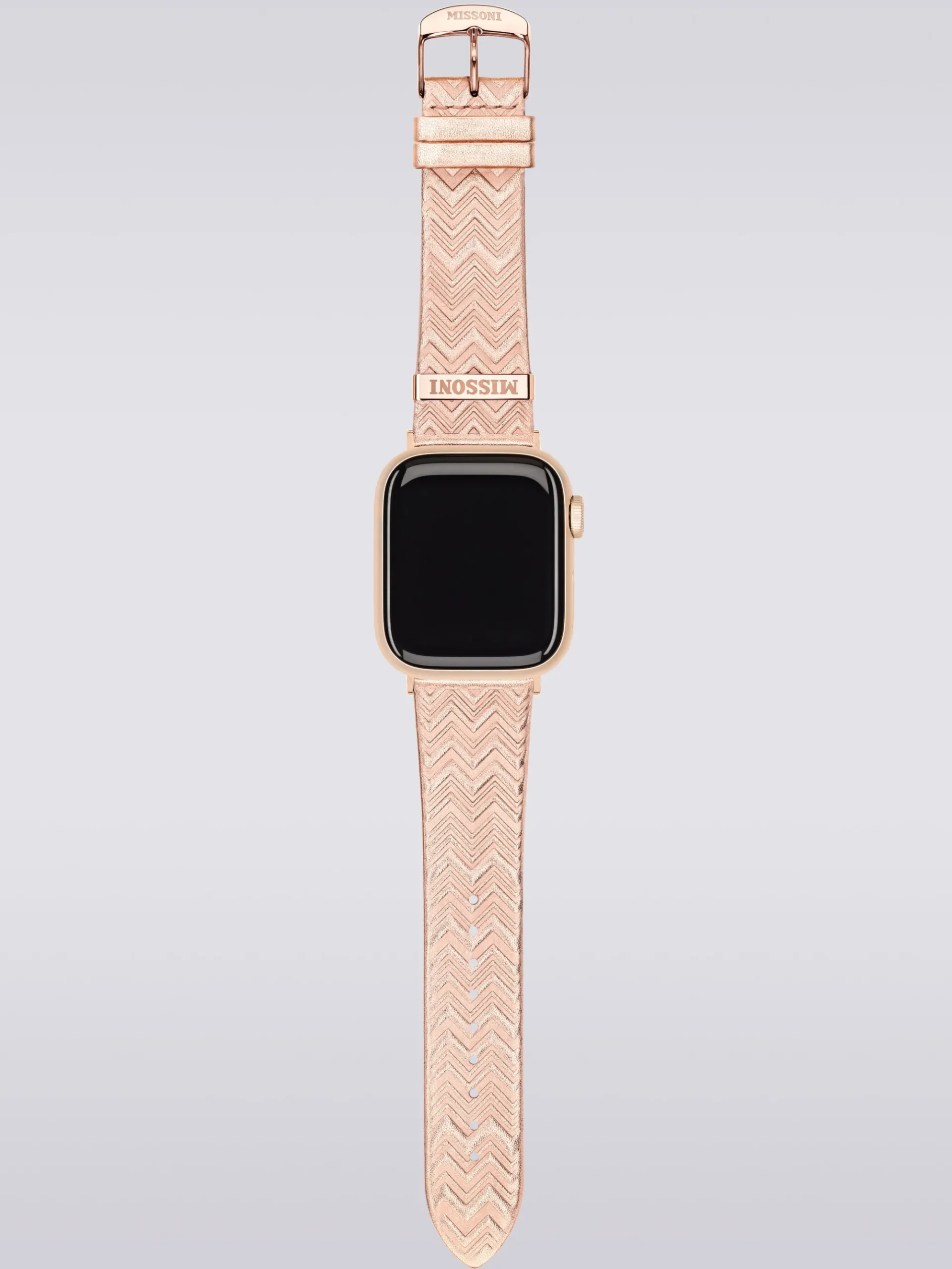 Cinturino per Apple Watch© in pelle e tessuto Missoni