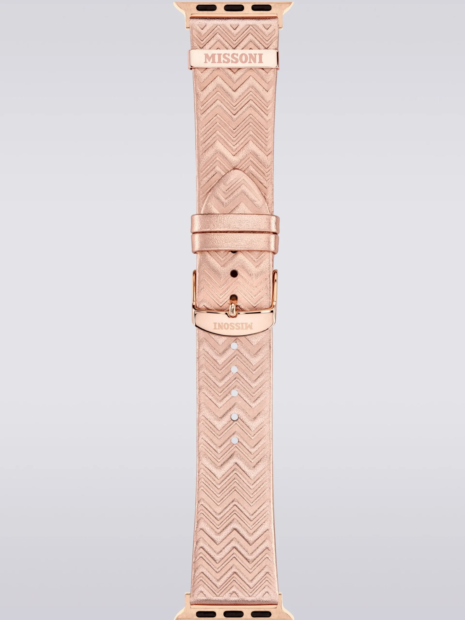 Cinturino per Apple Watch© in pelle e tessuto Missoni
