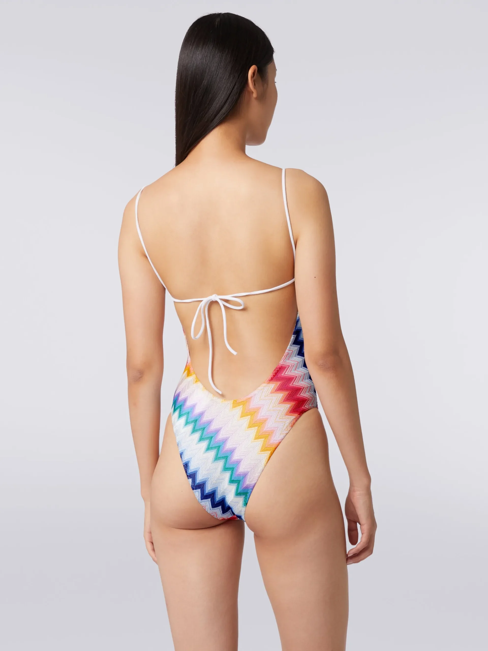Costume intero zig zag con lurex