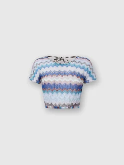 Crop top crochet con schiena scoperta