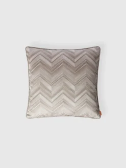Cuscino Layers 40x40 cm in rasatello di cotone chevron