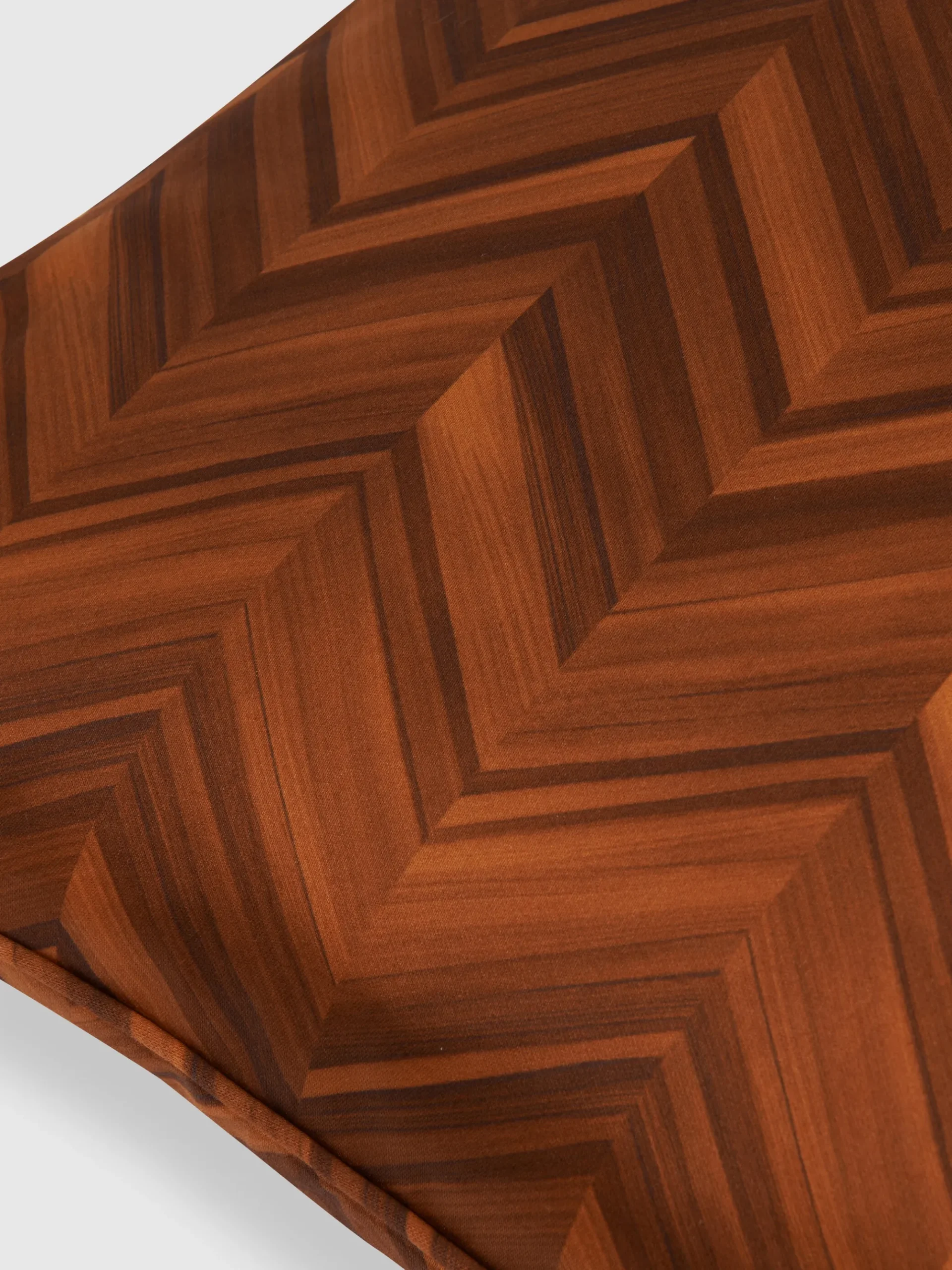 Cuscino Layers 60x60 cm in rasatello di cotone chevron