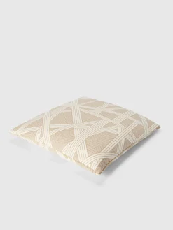 Cuscino Nastri 60x60 cm con impunture a contrasto