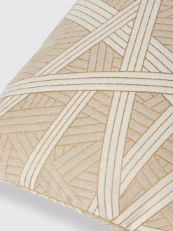 Cuscino Nastri 60x60 cm con impunture a contrasto