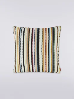 Cuscino Shangai 40x40 cm in raso di lana zig zag