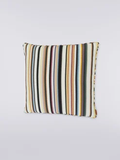 Cuscino Shangai 40x40 cm in raso di lana zig zag