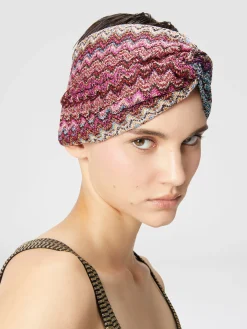 Fascia per capelli zig zag