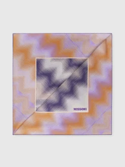 Foulard in seta fiammata
