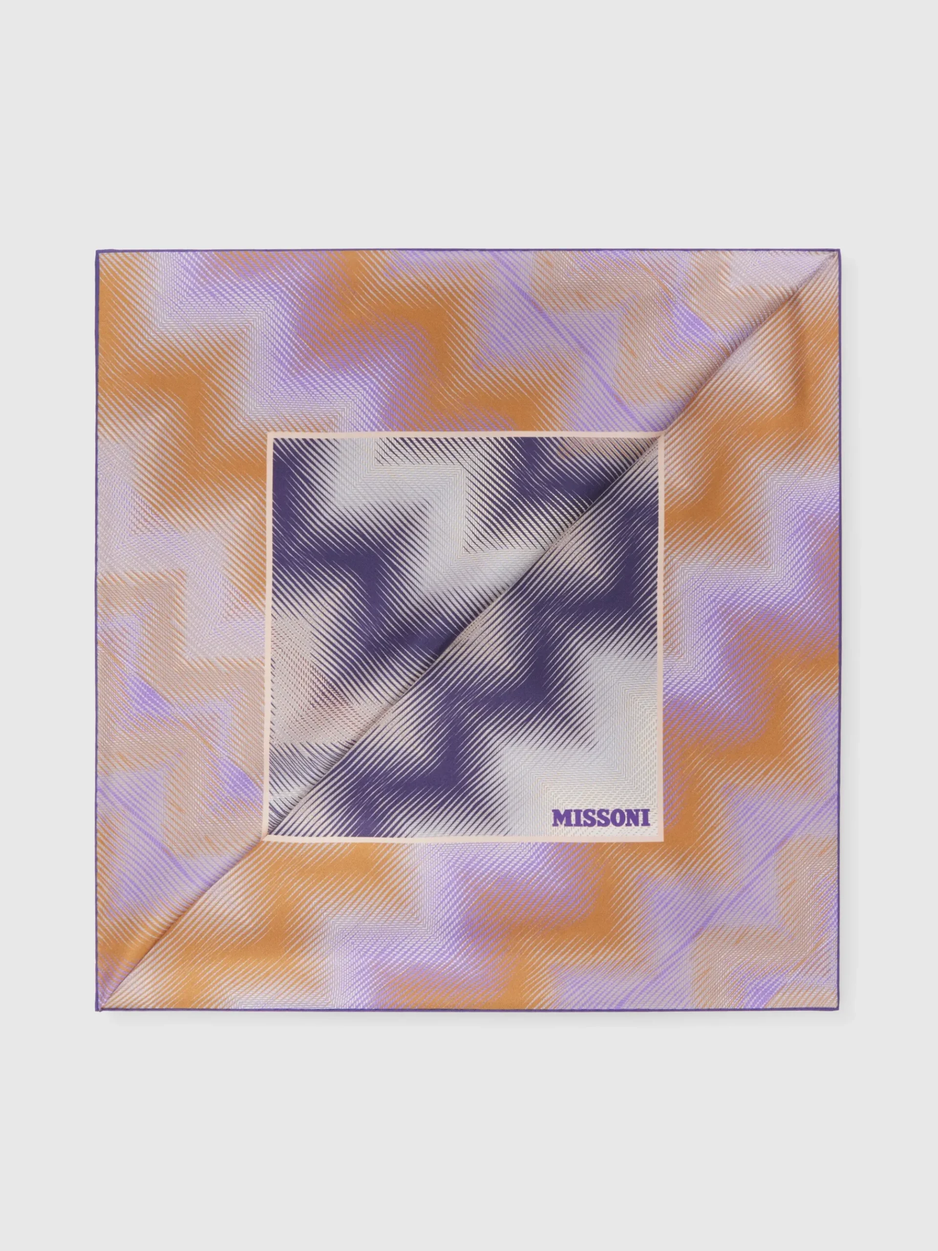 Foulard in seta fiammata
