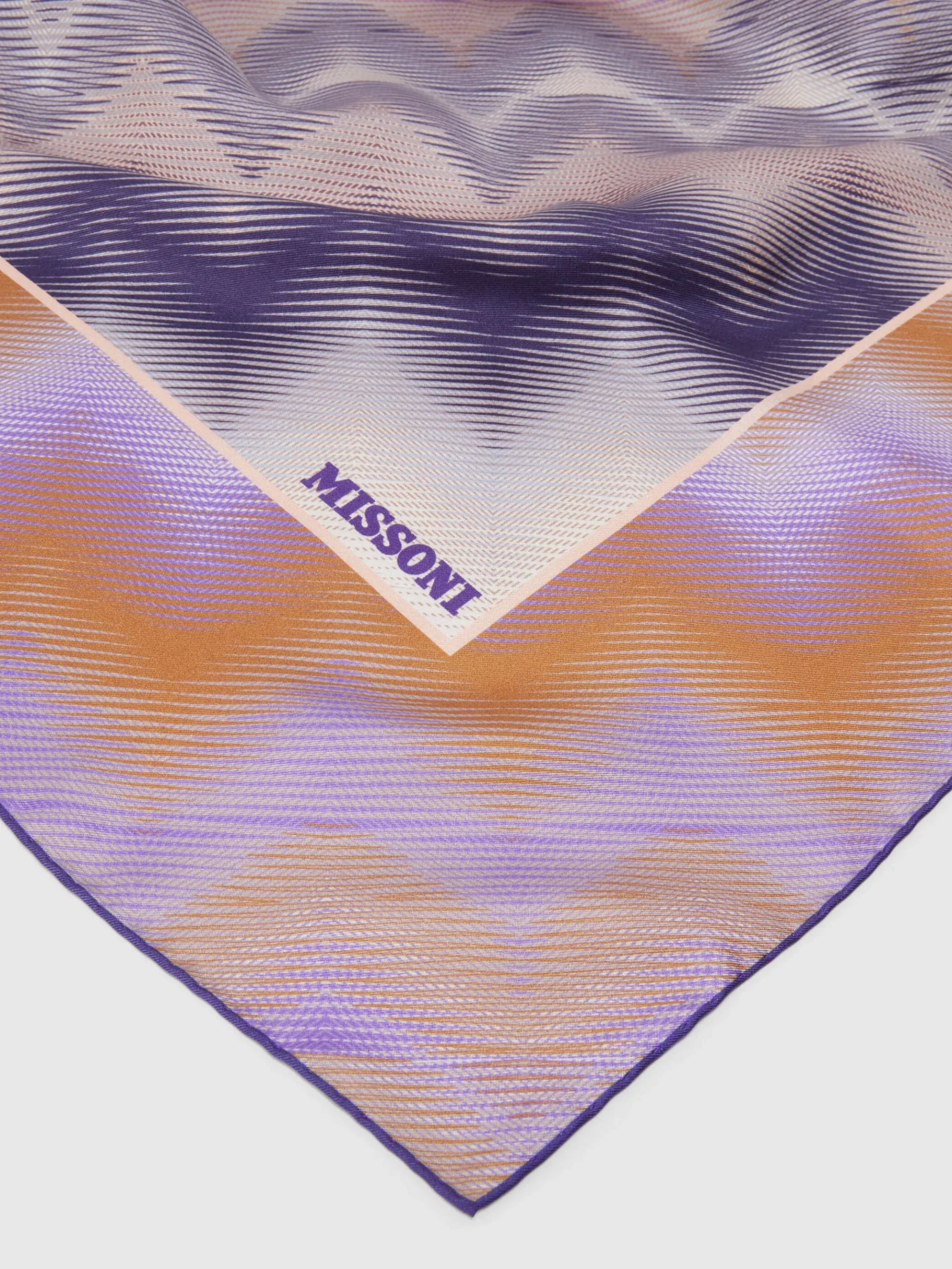 Foulard in seta fiammata