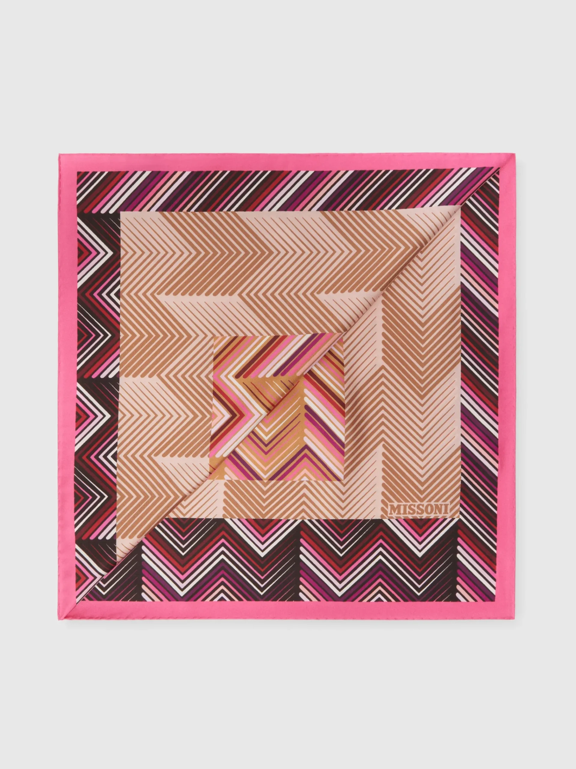 Foulard in seta stampa patchwork