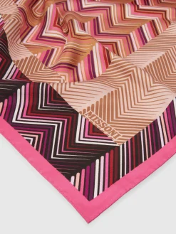 Foulard in seta stampa patchwork