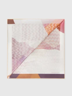 Foulard in seta zig zag