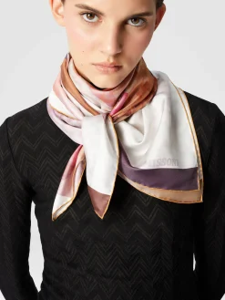 Foulard in seta zig zag