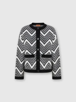 Giacca in lana chevron