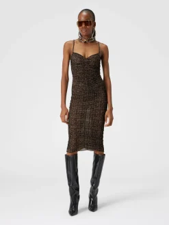 Gonna in tulle zig zag con arricciatura centrale