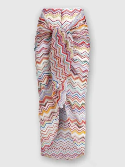 Gonna pareo in crochet con lurex